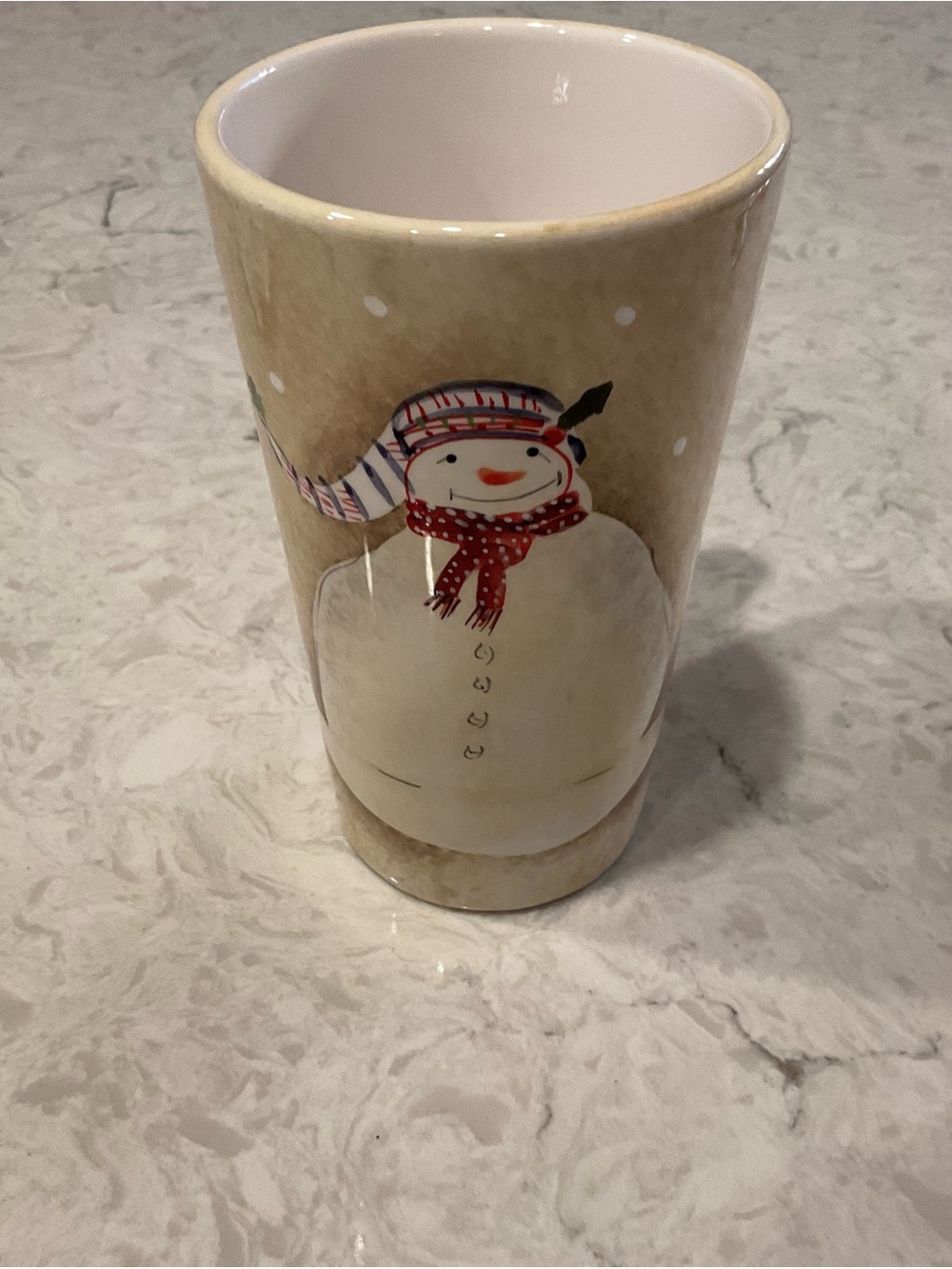 Discontinued Sakura Snowmates by Debbie Taylor Kerman Snowman Mug 6” Tall